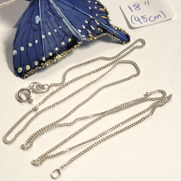 18 inch 925 Sterling Silver Italy Necklace, 925 Sterling Silver Chain - Picture 3 of 15